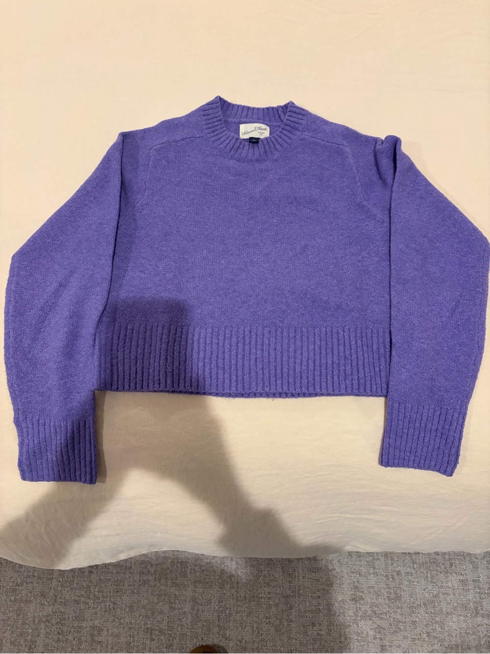 Universal Thread Violet Crewneck Cropped Sweater, Size Small